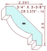 Crown 3-3/8" - 14