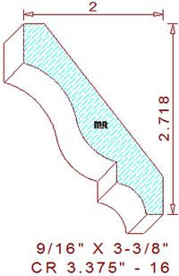 Crown 3-3/8" - 16 Crown 3-3/8" - 16