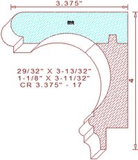 Crown 3-3/8" - 17 Crown 3-3/8" - 17