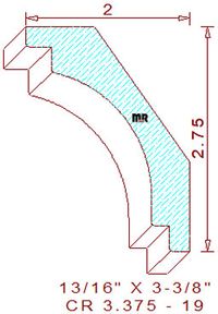 Crown 3-3/8" - 19 Crown 3-3/8" - 19