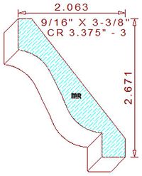 Crown 3-3/8" - 3 Crown 3-3/8" - 3