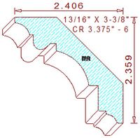 Crown 3-3/8" - 6 Crown 3-3/8" - 6