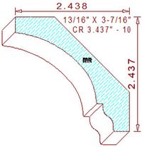 Crown 3-7/16" - 10 Crown 3-7/16" - 10
