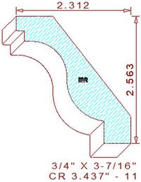 Crown 3-7/16" - 11 Crown 3-7/16" - 11
