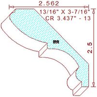 Crown 3-7/16" - 13 Crown 3-7/16" - 13