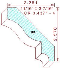 Crown 3-7/16" - 4 Crown 3-7/16" - 4