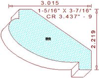 Crown 3-7/16" - 9 Crown 3-7/16" - 9