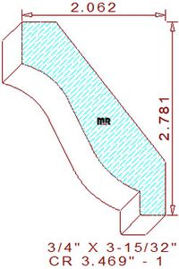 Crown 3-15/32" - 1 Crown 3-15/32" - 1