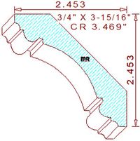 Crown 3-15/32" Crown 3-15/32"