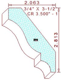 Crown 3-1/2" - 1 Crown 3-1/2" - 1