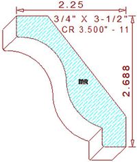 Crown 3-1/2" - 11 Crown 3-1/2" - 11