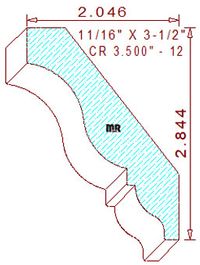 Crown 3-1/2" - 12 Crown 3-1/2" - 12