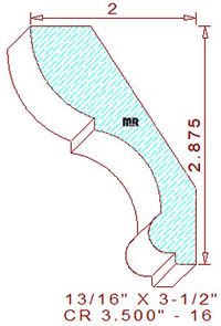 Crown 3-1/2" - 16 Crown 3-1/2" - 16