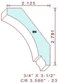 Crown 3-1/2" - 23 Crown 3-1/2" - 23