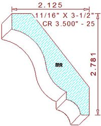 Crown 3-1/2" - 25 Crown 3-1/2" - 25