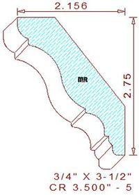 Crown 3-1/2" - 5 Crown 3-1/2" - 5