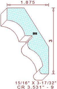 Crown 3-17/32" - 9 Crown 3-17/32" - 9