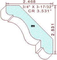 Crown 3-17/32" Crown 3-17/32"