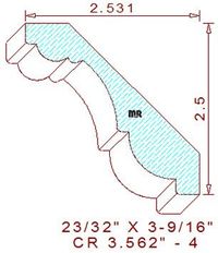Crown 3-9/16" - 4 Crown 3-9/16" - 4