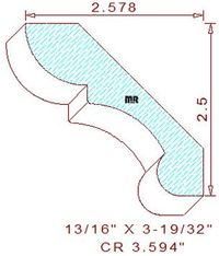 Crown 3-19/32" Crown 3-19/32"