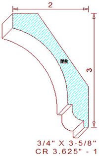 Crown 3-5/8" - 1 Crown 3-5/8" - 1