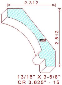 Crown 3-5/8" - 15 Crown 3-5/8" - 15