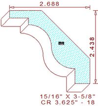 Crown 3-5/8" - 18 Crown 3-5/8" - 18