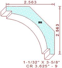 Crown 3-5/8" - 9 Crown 3-5/8" - 9