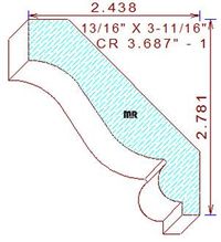 Crown 3-11/16" - 1 Crown 3-11/16" - 1