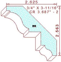 Crown 3-11/16" - 2 Crown 3-11/16" - 2