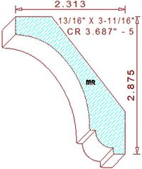 Crown 3-11/16" - 5 Crown 3-11/16" - 5