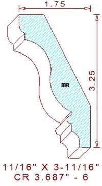 Crown 3-11/16" - 6 Crown 3-11/16" - 6