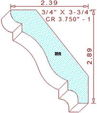 Crown 3-3/4" - 1 Crown 3-3/4" - 1