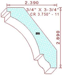 Crown 3-3/4" - 11 Crown 3-3/4" - 11