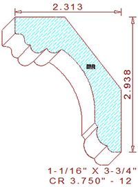 Crown 3-3/4" - 12 Crown 3-3/4" - 12