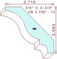 Crown 3-3/4" - 15 Crown 3-3/4" - 15