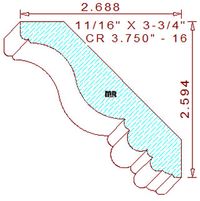 Crown 3-3/4" - 16 Crown 3-3/4" - 16