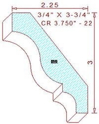Crown 3-3/4" - 22 Crown 3-3/4" - 22
