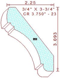 Crown 3-3/4" - 23 Crown 3-3/4" - 23