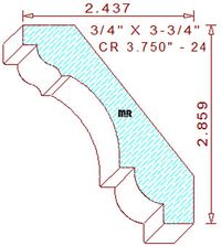 Crown 3-3/4" - 24 Crown 3-3/4" - 24