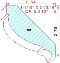 Crown 3-13/16" - 3 Crown 3-13/16" - 3