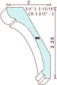 Crown 3-13/16" - 5 Crown 3-13/16" - 5