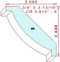 Crown 3-13/16" - 8 Crown 3-13/16" - 8