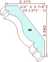 Crown 3-7/8" - 13 Crown 3-7/8" - 13