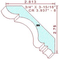 Crown 3-15/16" - 8 Crown 3-15/16" - 8