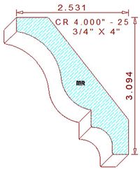 Crown 4" - 25 Crown 4" - 25