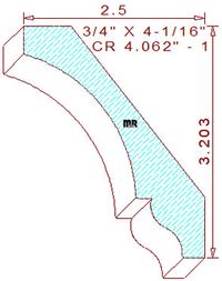 Crown 4-1/16" - 1 Crown 4-1/16" - 1