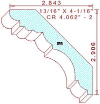 Crown 4-1/16" - 2 Crown 4-1/16" - 2