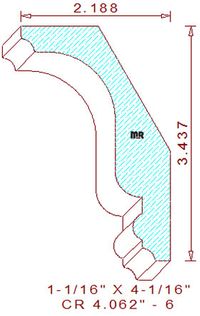 Crown 4-1/16" - 6 Crown 4-1/16" - 6