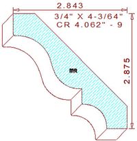 Crown 4-1/16" - 9 Crown 4-1/16" - 9